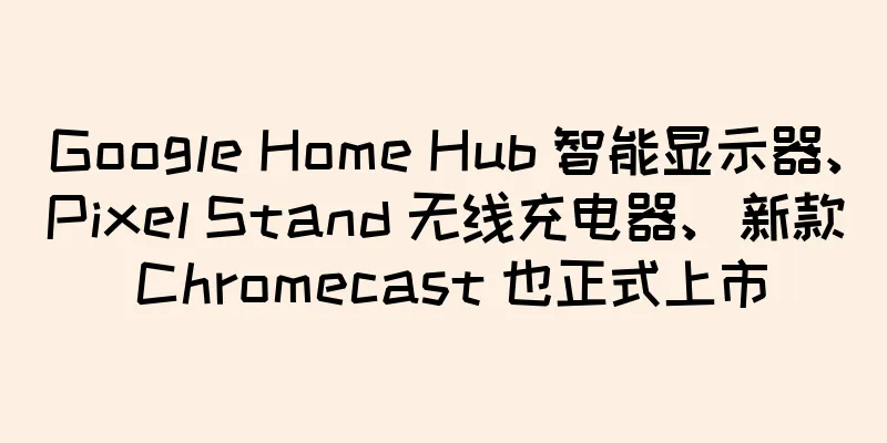 Google Home Hub 智能显示器、Pixel Stand 无线充电器、新款 Chromecast 也正式上市