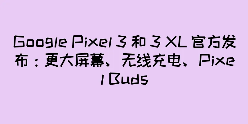 Google Pixel 3 和 3 XL 官方发布：更大屏幕、无线充电、Pixel Buds