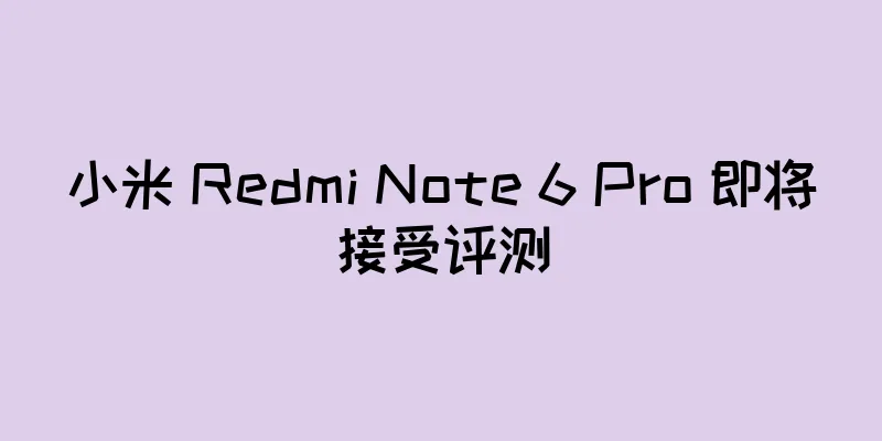 小米 Redmi Note 6 Pro 即将接受评测