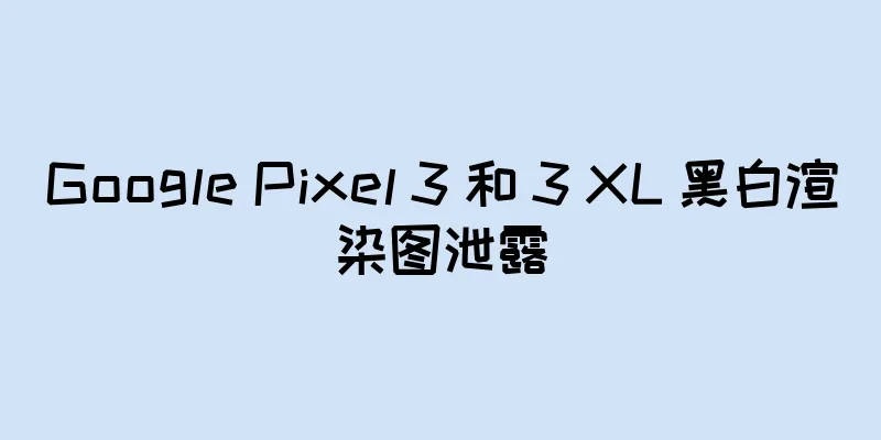 Google Pixel 3 和 3 XL 黑白渲染图泄露