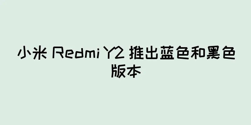 小米 Redmi Y2 推出蓝色和黑色版本