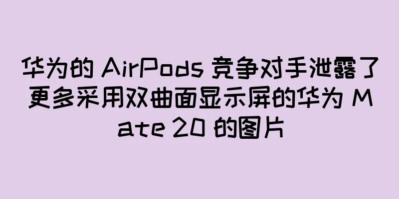华为的 AirPods 竞争对手泄露了更多采用双曲面显示屏的华为 Mate 20 的图片