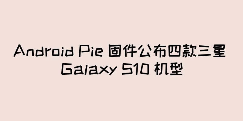 Android Pie 固件公布四款三星 Galaxy S10 机型