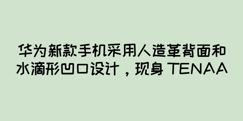 华为新款手机采用人造革背面和水滴形凹口设计，现身 TENAA