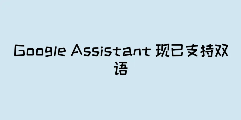 Google Assistant 现已支持双语