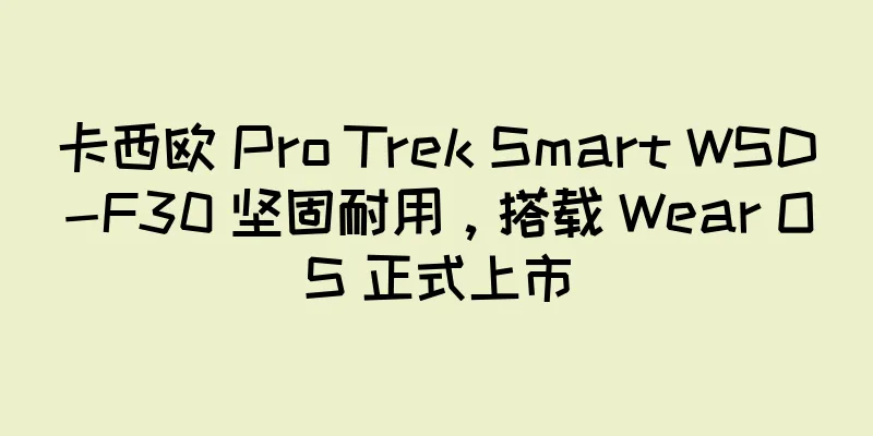 卡西欧 Pro Trek Smart WSD-F30 坚固耐用，搭载 Wear OS 正式上市