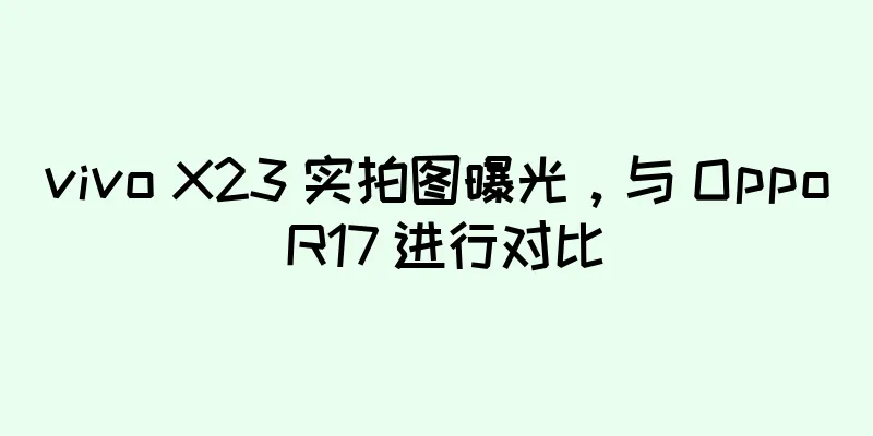 vivo X23 实拍图曝光，与 Oppo R17 进行对比