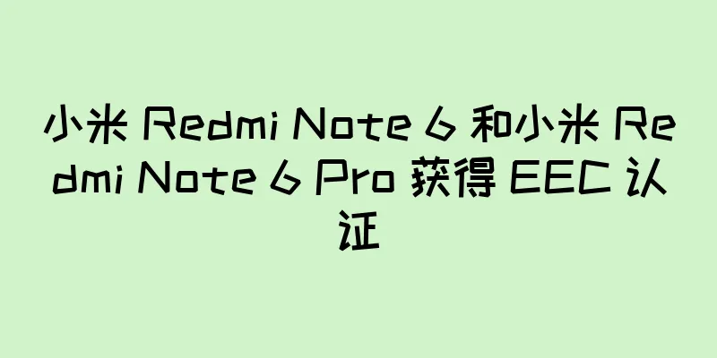 小米 Redmi Note 6 和小米 Redmi Note 6 Pro 获得 EEC 认证
