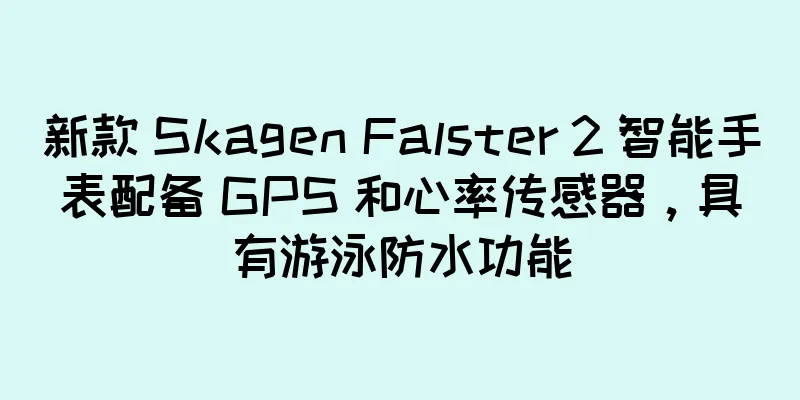 新款 Skagen Falster 2 智能手表配备 GPS 和心率传感器，具有游泳防水功能