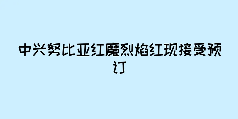 中兴努比亚红魔烈焰红现接受预订