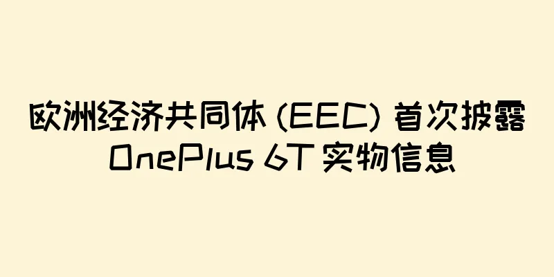 欧洲经济共同体 (EEC) 首次披露 OnePlus 6T 实物信息