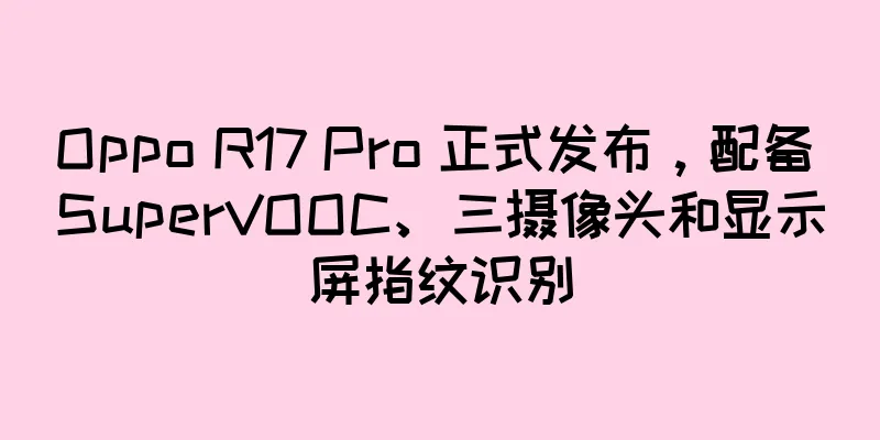 Oppo R17 Pro 正式发布，配备 SuperVOOC、三摄像头和显示屏指纹识别