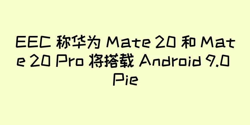EEC 称华为 Mate 20 和 Mate 20 Pro 将搭载 Android 9.0 Pie