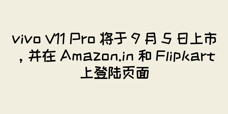 vivo V11 Pro 将于 9 月 5 日上市，并在 Amazon.in 和 Flipkart 上登陆页面