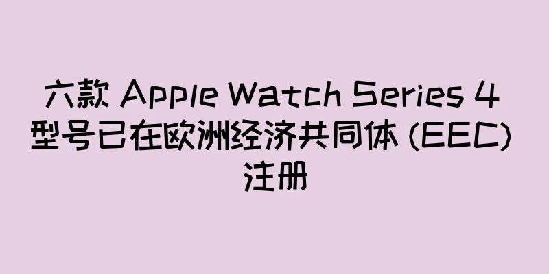 六款 Apple Watch Series 4 型号已在欧洲经济共同体 (EEC) 注册