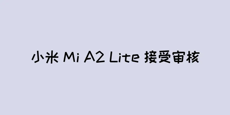 小米 Mi A2 Lite 接受审核