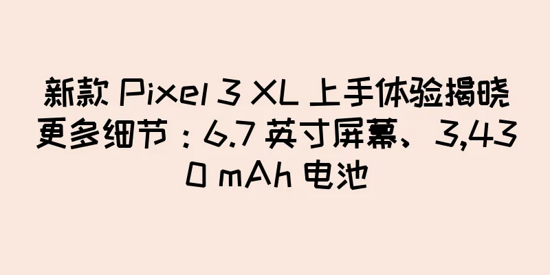 新款 Pixel 3 XL 上手体验揭晓更多细节：6.7 英寸屏幕、3,430 mAh 电池