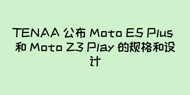 TENAA 公布 Moto E5 Plus 和 Moto Z3 Play 的规格和设计