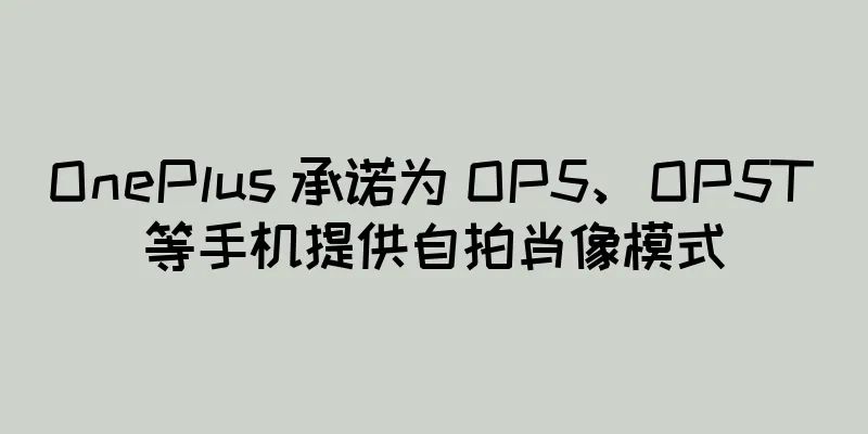 OnePlus 承诺为 OP5、OP5T 等手机提供自拍肖像模式