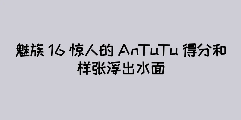 魅族 16 惊人的 AnTuTu 得分和样张浮出水面