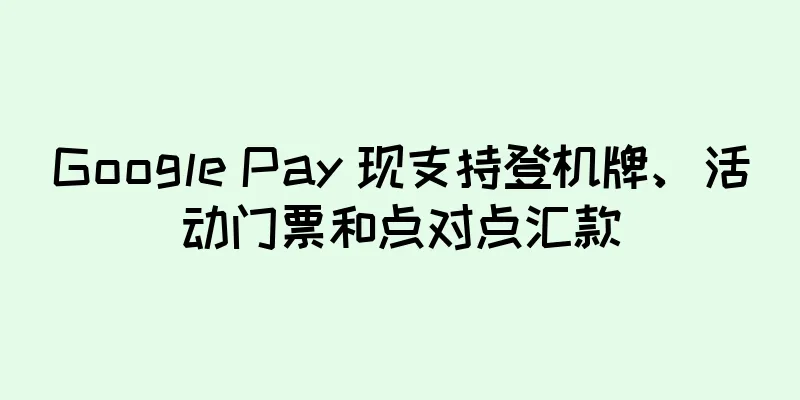 Google Pay 现支持登机牌、活动门票和点对点汇款
