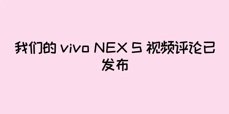 我们的 vivo NEX S 视频评论已发布
