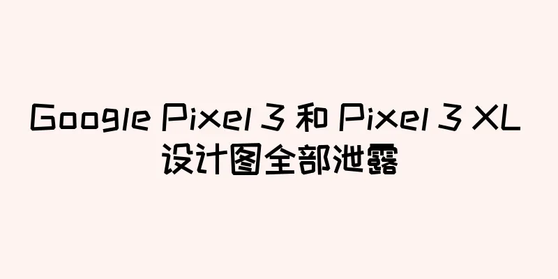 Google Pixel 3 和 Pixel 3 XL 设计图全部泄露