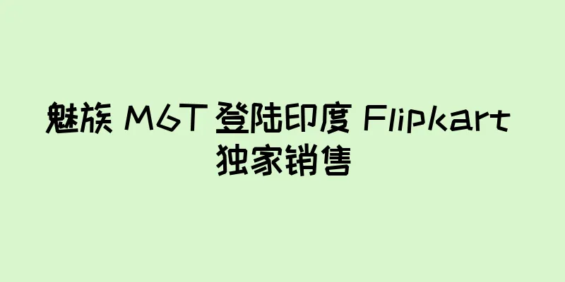 魅族 M6T 登陆印度 Flipkart 独家销售