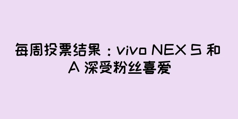 每周投票结果：vivo NEX S 和 A 深受粉丝喜爱