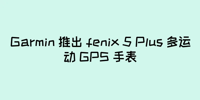 Garmin 推出 fenix 5 Plus 多运动 GPS 手表