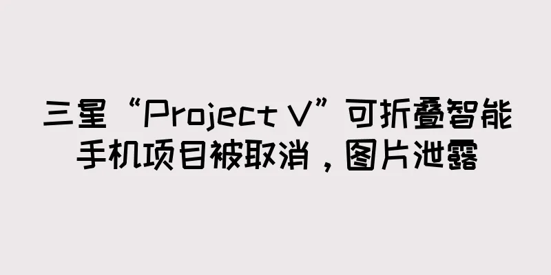 三星“Project V”可折叠智能手机项目被取消，图片泄露