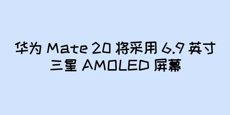 华为 Mate 20 将采用 6.9 英寸三星 AMOLED 屏幕