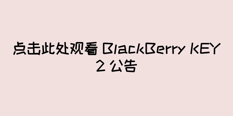 点击此处观看 BlackBerry KEY2 公告
