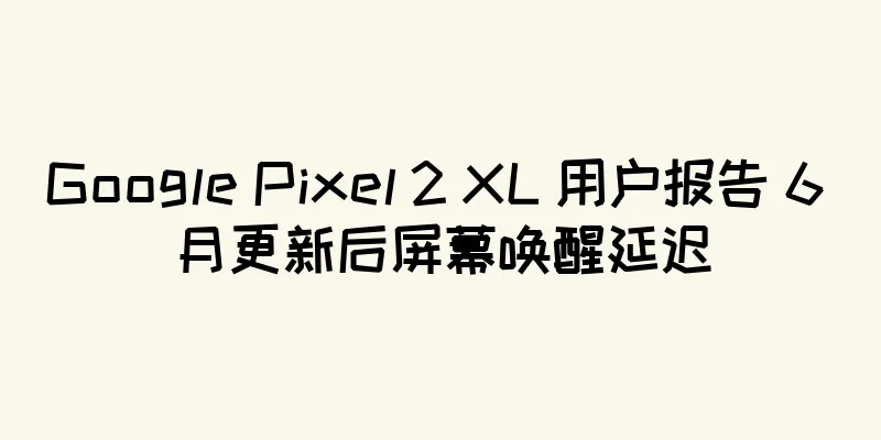 Google Pixel 2 XL 用户报告 6 月更新后屏幕唤醒延迟