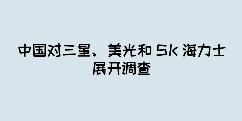 中国对三星、美光和 SK 海力士展开调查