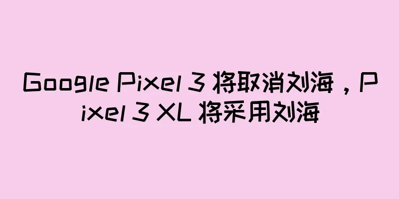 Google Pixel 3 将取消刘海，Pixel 3 XL 将采用刘海
