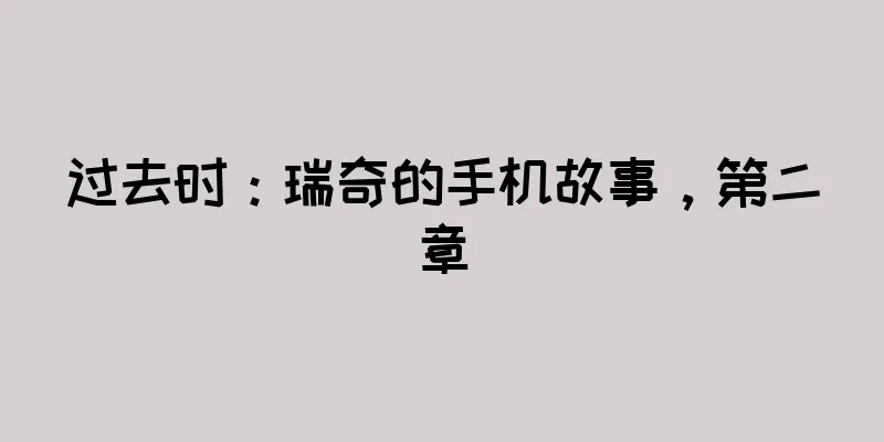 过去时：瑞奇的手机故事，第二章
