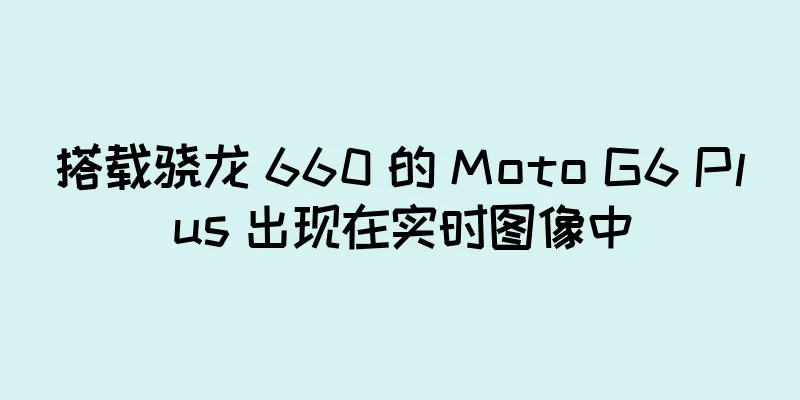 搭载骁龙 660 的 Moto G6 Plus 出现在实时图像中