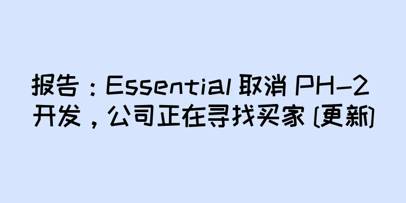 报告：Essential 取消 PH-2 开发，公司正在寻找买家 [更新]