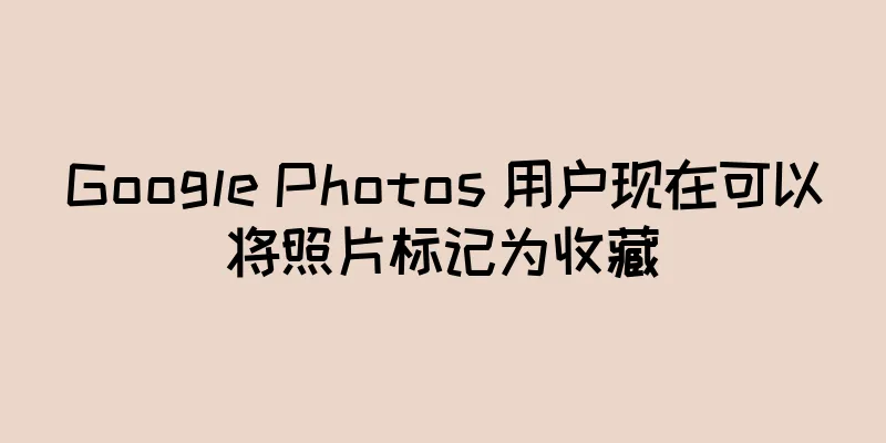 Google Photos 用户现在可以将照片标记为收藏