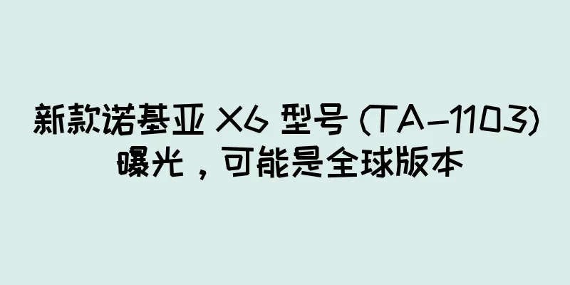 新款诺基亚 X6 型号 (TA-1103) 曝光，可能是全球版本