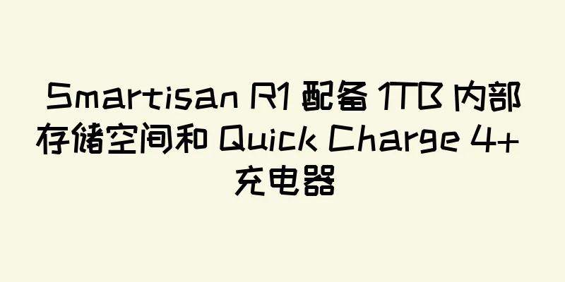 Smartisan R1 配备 1TB 内部存储空间和 Quick Charge 4+ 充电器