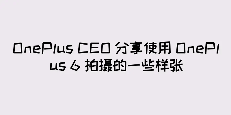 OnePlus CEO 分享使用 OnePlus 6 拍摄的一些样张