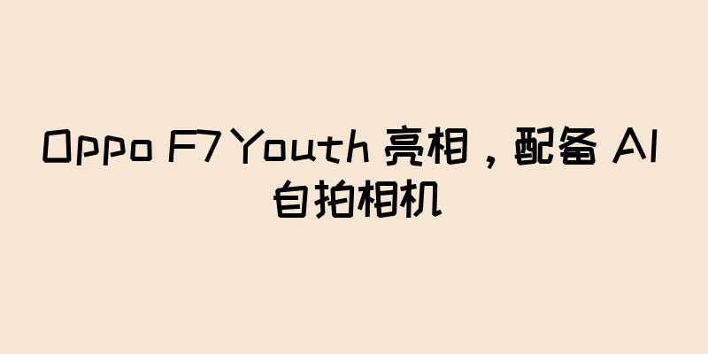 Oppo F7 Youth 亮相，配备 AI 自拍相机