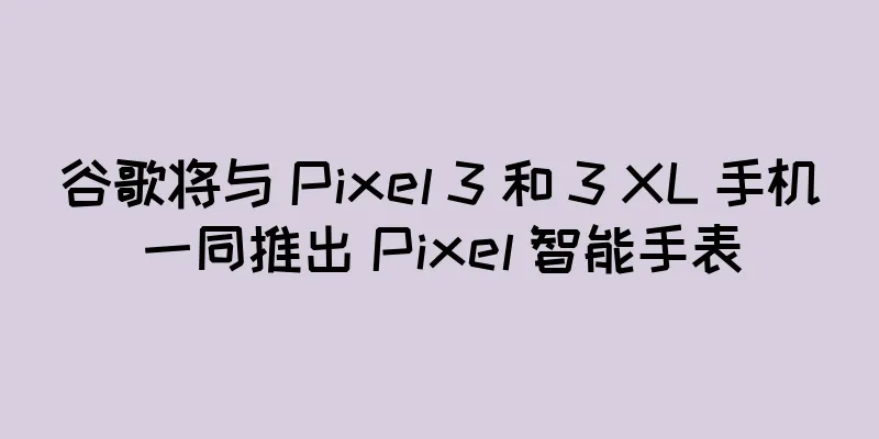 谷歌将与 Pixel 3 和 3 XL 手机一同推出 Pixel 智能手表