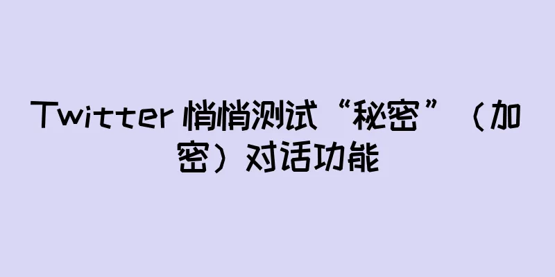 Twitter 悄悄测试“秘密”（加密）对话功能