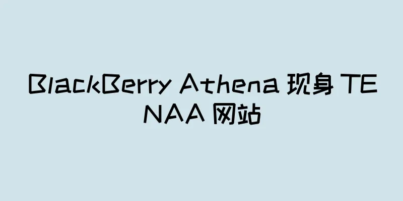 BlackBerry Athena 现身 TENAA 网站