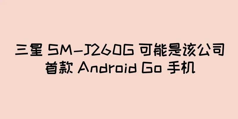 三星 SM-J260G 可能是该公司首款 Android Go 手机