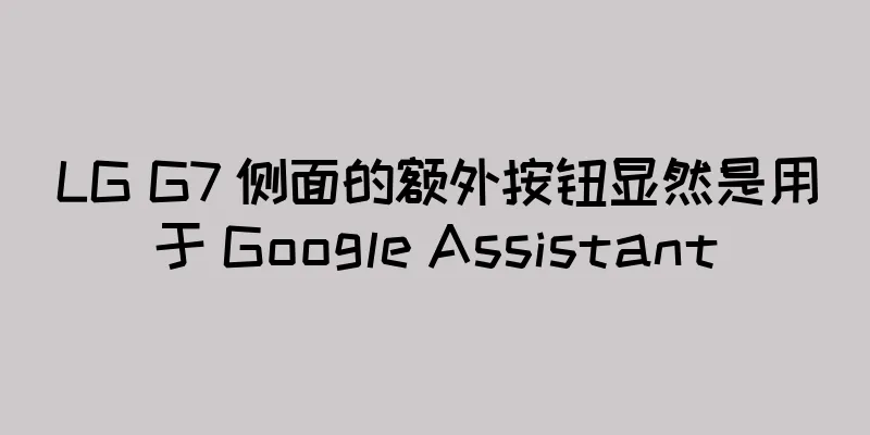 LG G7 侧面的额外按钮显然是用于 Google Assistant