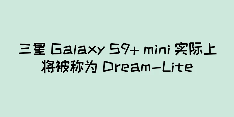 三星 Galaxy S9+ mini 实际上将被称为 Dream-Lite